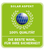 Solar Aspekt Qualitätssiegel